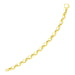 14k Yellow Gold Cable Chain Design Bracelet Bracelets Angelucci Jewelry   