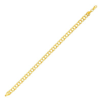 Thumbnail for Double Interlocking Link Bracelet in 10k Yellow Gold Bracelets Angelucci Jewelry   