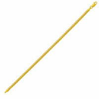 Thumbnail for Fine Wheat Chain Bracelet in 10k Yellow Gold Bracelets Angelucci Jewelry   