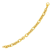 Thumbnail for 14k Yellow Gold Oval Link Bracelet Bracelets Angelucci Jewelry   