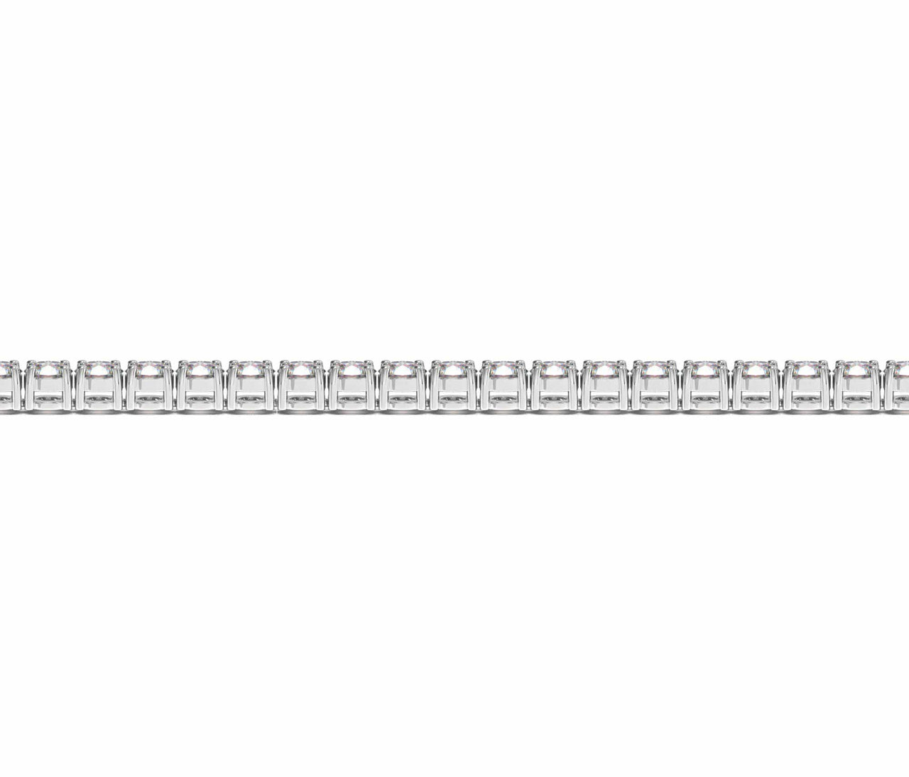 14k White Gold Round Diamond Tennis Bracelet (5 cttw) Bracelets Angelucci Jewelry   