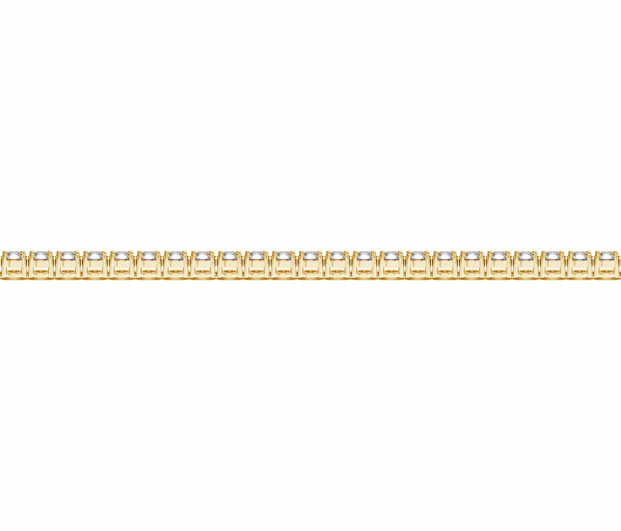 14k Yellow Gold Round Diamond Tennis Bracelet (2 cttw) Bracelets Angelucci Jewelry   