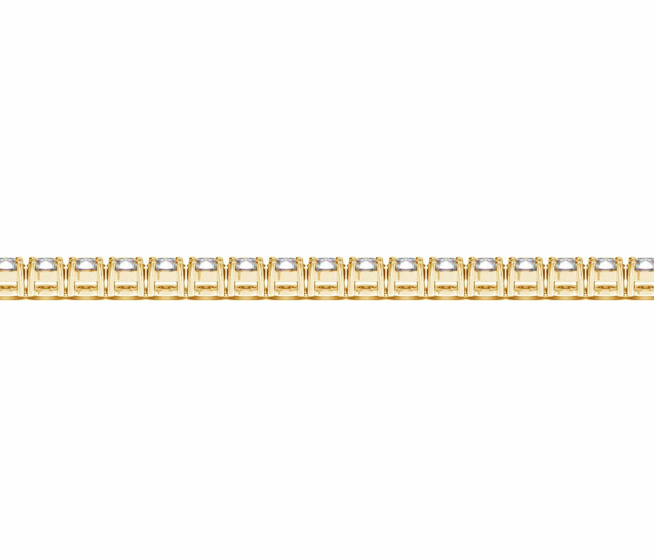 14k Yellow Gold Round Diamond Tennis Bracelet (6 cttw) Bracelets Angelucci Jewelry   