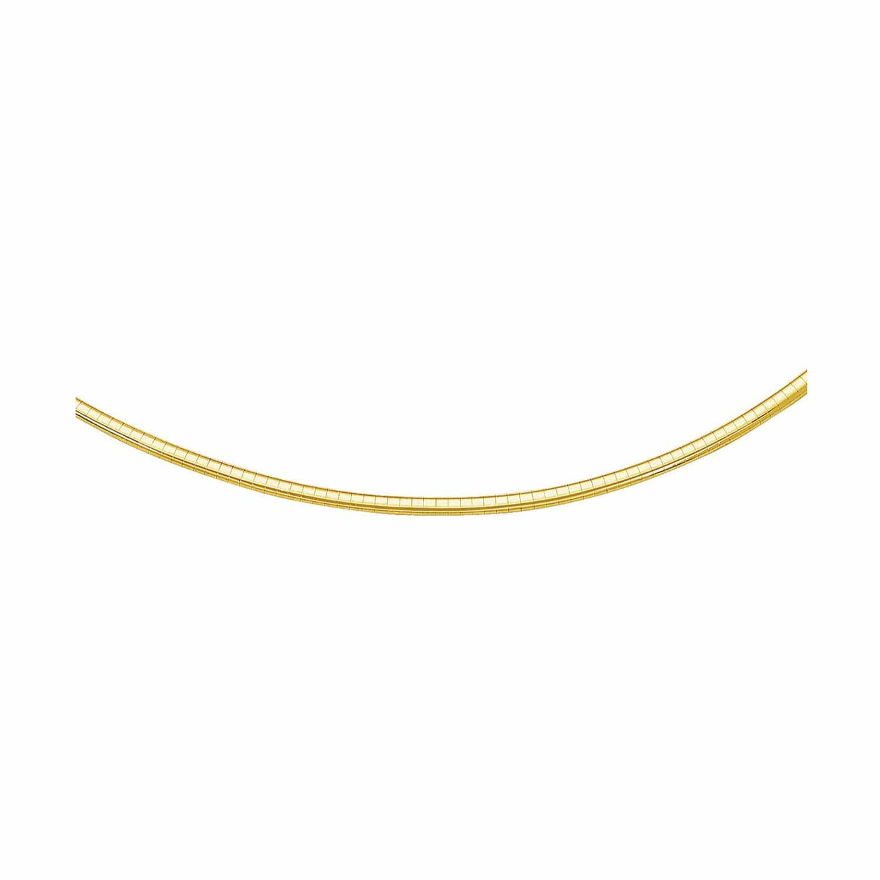 3.0 mm 14k Yellow Gold Classic Omega Bracelet Bracelets Angelucci Jewelry   