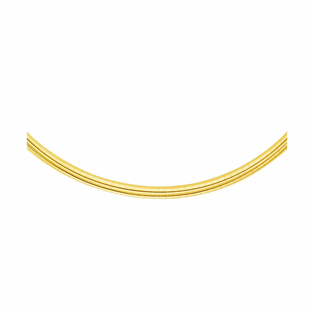 4.0 mm 14k Yellow Gold Classic Omega Bracelet Bracelets Angelucci Jewelry   
