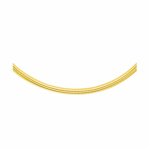 4.0 mm 14k Yellow Gold Classic Omega Bracelet Bracelets Angelucci Jewelry   