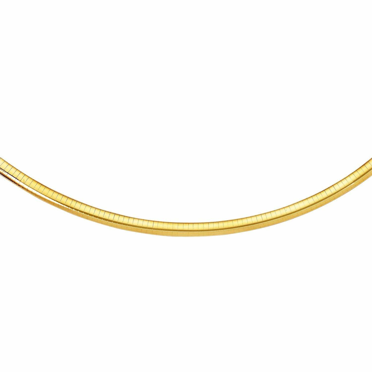 6.0 mm 14k Yellow Gold Classic Omega Bracelet Bracelets Angelucci Jewelry   