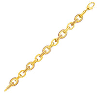 Thumbnail for 14k Two-Tone Yellow and Rose Gold Link Bracelet Bracelets Angelucci Jewelry   