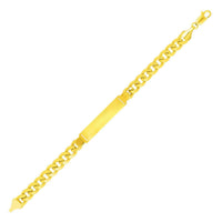 Thumbnail for 14k Yellow Gold Light Miami Cuban Chain Men's ID Bracelet Bracelets Angelucci Jewelry   