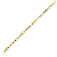 Thumbnail for Mariner Link Bracelet in 14k Two-Tone Gold Bracelets Angelucci Jewelry   