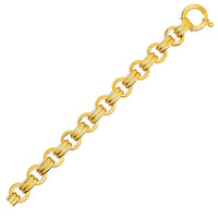 Thumbnail for Double Link Bracelet in 14k Yellow Gold Bracelets Angelucci Jewelry   