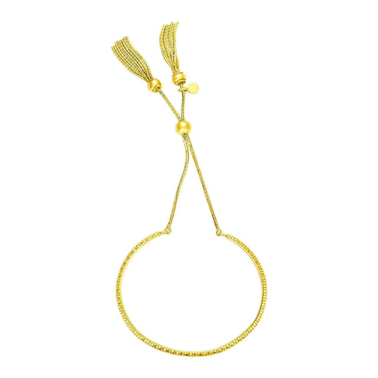 Adjustable Clasp in Sterling Silver with Yellow Finish Bracelets Angelucci Jewelry   