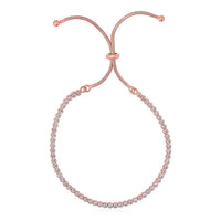 Thumbnail for Adjustable Tennis Style Bracelet with Cubic Zirconia in Sterling Silver Bracelets Angelucci Jewelry   
