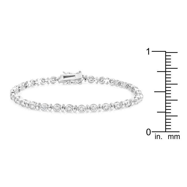 Alternating Bezel Cubic Zirconia Bracelet Bracelets JGI   