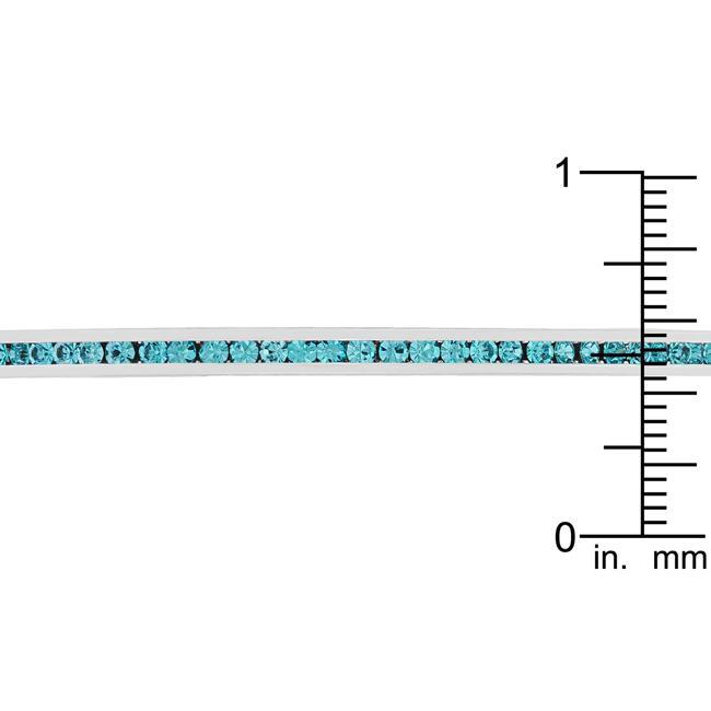 Channel-Set Aqua Cubic Zirconia Cuff Bracelets JGI   