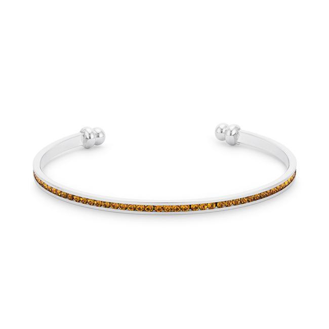 Channel-Set Canary Cubic Zirconia Cuff Bracelets JGI   