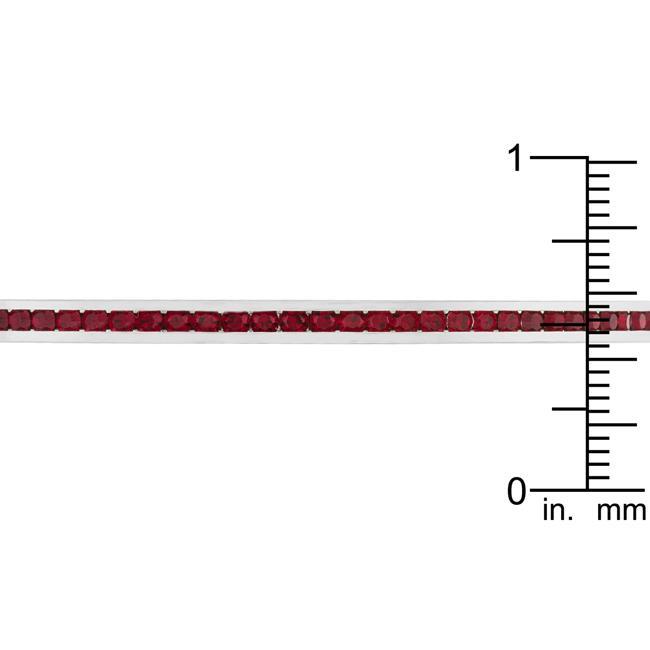 Channel-Set Garnet Cubic Zirconia Cuff Bracelets JGI   