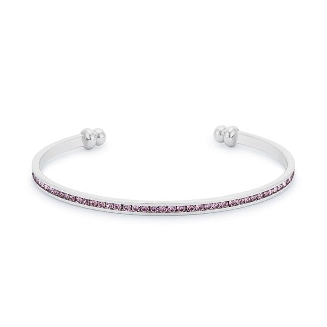 Channel-Set Lavender Cubic Zirconia Cuff Bracelets JGI   