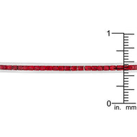 Thumbnail for Channel-Set Ruby Red Cubic Zirconia Cuff Bracelets JGI   