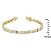 Thumbnail for Golden Cubic Zirconia Tennis Bracelet Bracelets JGI   