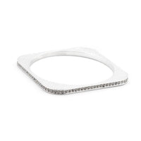 Thumbnail for Hammered Cubic Zirconia Square Bangle Bracelets JGI   