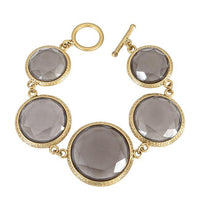 Thumbnail for Organic Sparkling Gray Acrylic Bracelet Bracelets JGI   
