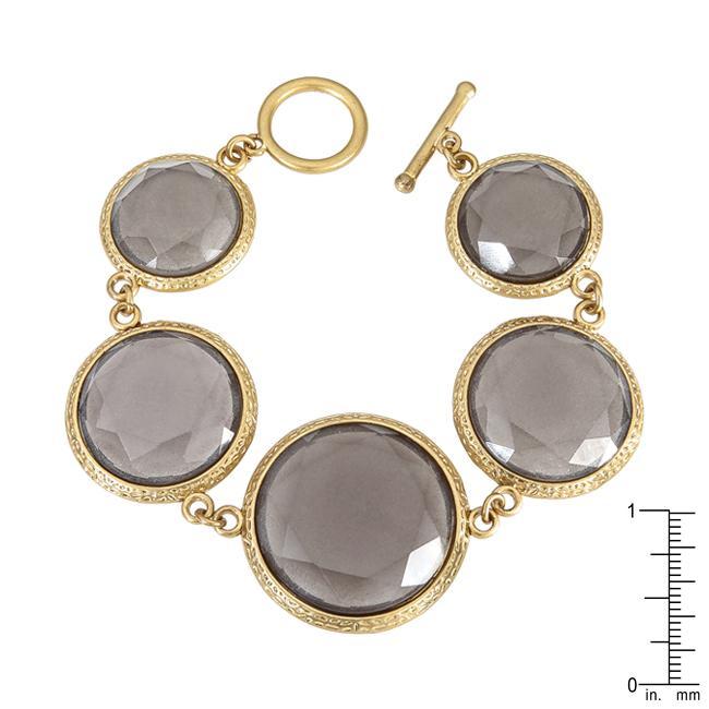 Organic Sparkling Gray Acrylic Bracelet Bracelets JGI   