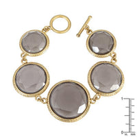 Thumbnail for Organic Sparkling Gray Acrylic Bracelet Bracelets JGI   