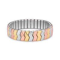 Thumbnail for Tritone Zig-Zag Stainless Steel Stretch Bracelet Bracelets JGI   