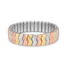 Tritone Zig-Zag Stainless Steel Stretch Bracelet Bracelets JGI   