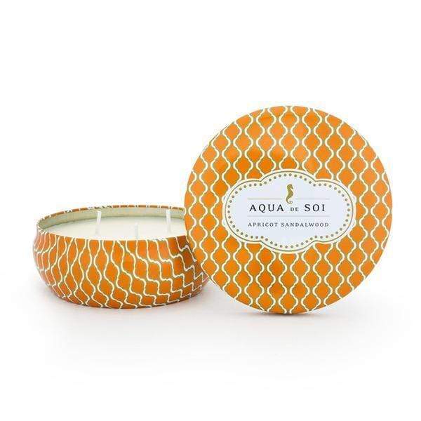 Aqua de SOi Apricot Sandalwood 21oz Tin Candles JGI   