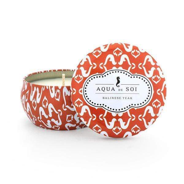 Aqua de SOi Balinese Teak 9oz Tin Candles JGI   