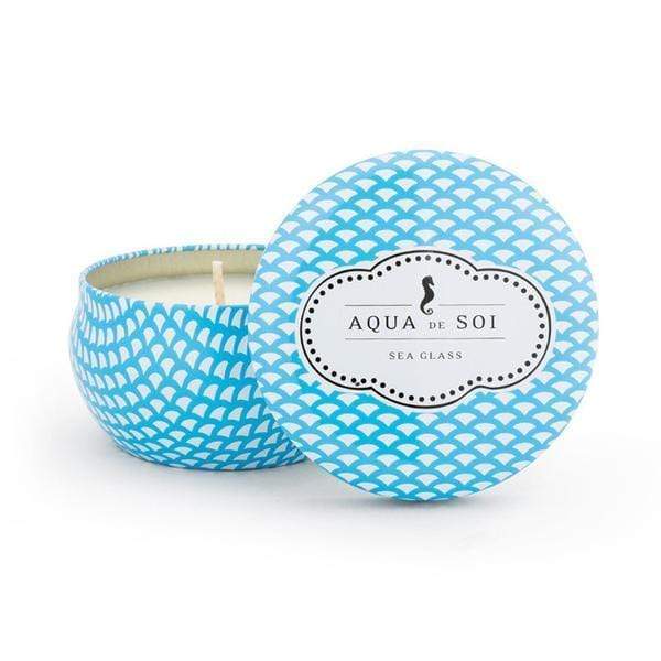 Aqua de SOi Sea Glass 9oz Tin Candles JGI   