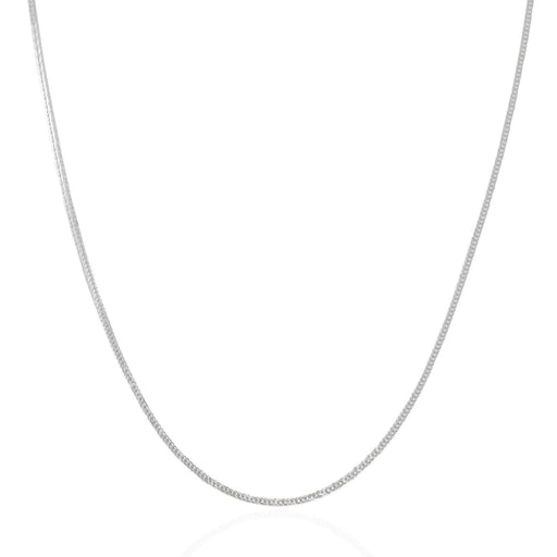 14k White Gold Foxtail 1.0mm Chain Chains Angelucci Jewelry   