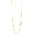 14k Yellow Gold Adjustable Box Chain 0.6mm Chains Angelucci Jewelry   