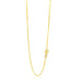 14k Yellow Gold Adjustable Box Chain 0.8mm Chains Angelucci Jewelry   