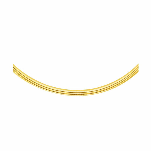 14k Yellow Gold Chain in a Classic Omega Design (4 mm) Chains Angelucci Jewelry   