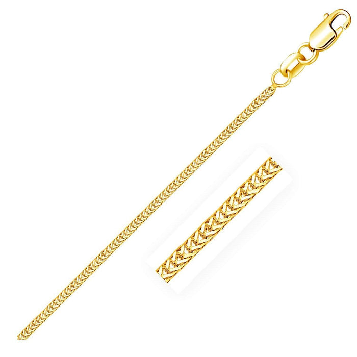 14k Yellow Gold Foxtail 1.0mm Chain Chains Angelucci Jewelry   