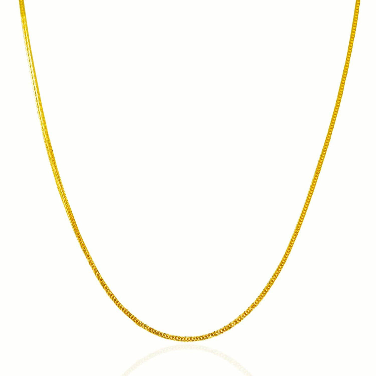 14k Yellow Gold Foxtail 1.0mm Chain Chains Angelucci Jewelry   