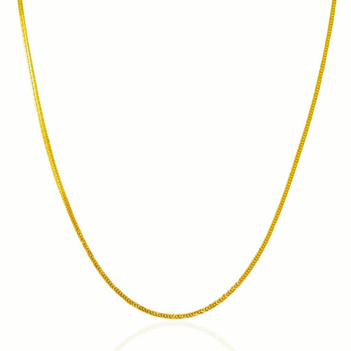 14k Yellow Gold Foxtail 1.0mm Chain Chains Angelucci Jewelry   