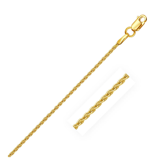 14k Yellow Gold Round Chain 1.2mm Chains Angelucci Jewelry   