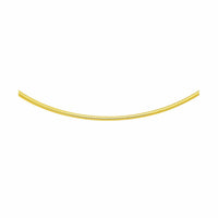 Thumbnail for 14k Yellow Gold Classic Omega Style Necklace (2 mm) Chains Angelucci Jewelry   