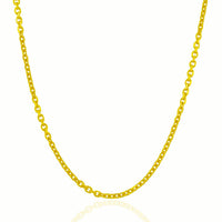 Thumbnail for 3.1mm 14k Yellow Gold Cable Link Chain Chains Angelucci Jewelry   