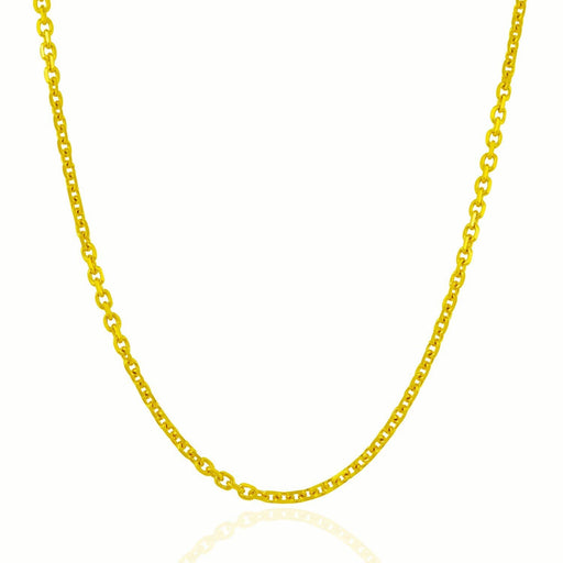 3.1mm 14k Yellow Gold Cable Link Chain Chains Angelucci Jewelry   