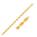 4.0mm 14k Yellow Gold Solid Diamond Cut Rope Chain Chains Angelucci Jewelry   