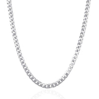 Thumbnail for 4.4mm 14k White Gold Solid Miami Cuban Chain Chains Angelucci Jewelry   