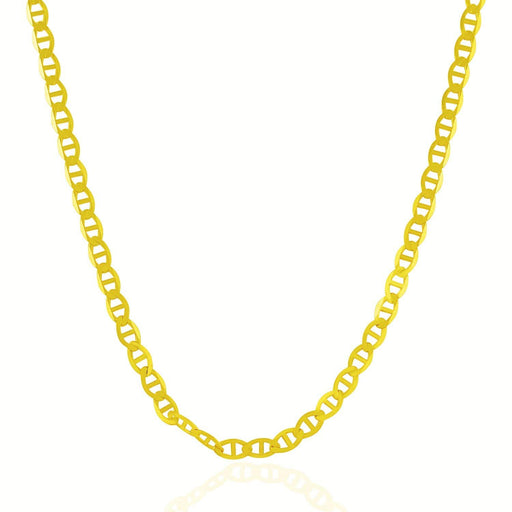 4.5mm 10k Yellow Gold Mariner Link Chain Chains Angelucci Jewelry   