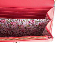 Thumbnail for Carly Coral Leather Purse Clutch With Gold Chain Crossbody Clutches JGI   
