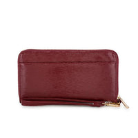 Thumbnail for Kate Burgundy Faux Textured Leather Clutch Clutches JGI   