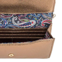 Thumbnail for Laney Bronze Metallic Pebbled Faux Leather Clutch With Gold Chain Strap Clutches JGI   